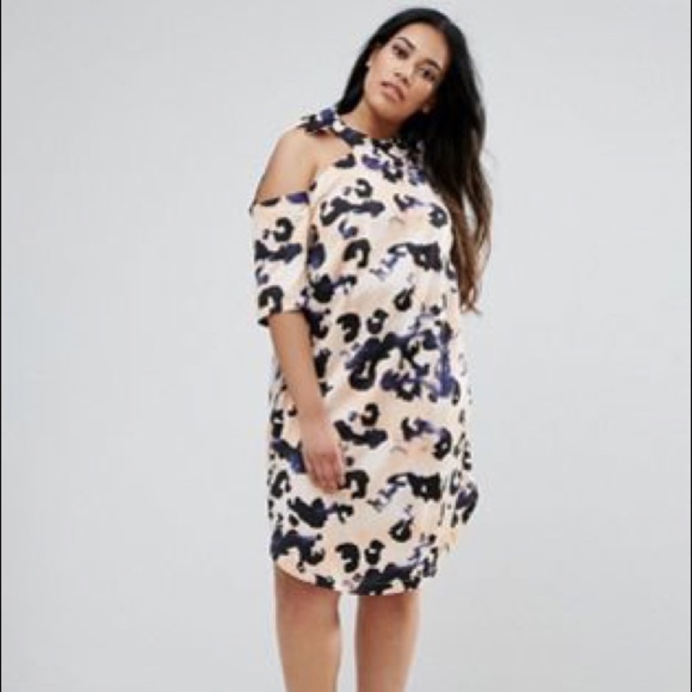 ASOS Curve Bow Neck Dress
